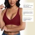 thumbnail image 5 of Floral Textured Underwire Bra for Everyday Comfort and Support with Lace Detailing and Three- Hook Closure, 5 of 5