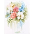 thumbnail image 2 of Nan 19x24 White Modern Wood Framed Museum Art Print Titled - Spring Medley II, 2 of 4