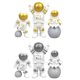 thumbnail image 1 of estatuas de resina de astronauta, figuras de astronauta para pastel, adornos de coche en miniatura., 1 of 6