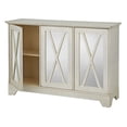 thumbnail image 4 of TMS Reflections Buffet Console with Mirrored Doors, Antique White, 4 of 8