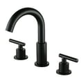 thumbnail image 2 of Boyel Living 8 in Bathroom Sink Faucet,3 Hole Widespread 2-Handle Mid-Arc Bath Faucet Basin Faucet with Valve and cUPC Water Supply Lines in Matte Black, 2 of 10