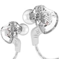 thumbnail image 3 of Inteprter Auriculares con cable en el oído, sonido estéreo, graves, auriculares deportivos portátiles, reproducción de música, MP3, MP4, Sistemas de cine en casa Blanco transparente, 3 of 6