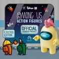 thumbnail image 3 of Among Us Yellow Unicorn Crewmate Action Figure Hands Hats Accessories PMI International, 3 of 8