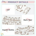 thumbnail image 4 of joogoo Dog Paw Prints Bones 2 Piece Long Sleeve Tee and Pants Cotton Pajama Set 8Y, 4 of 7