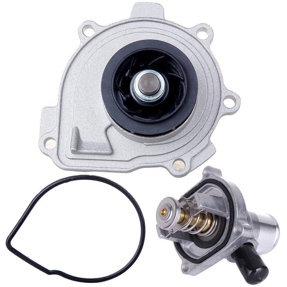 SCITOO AW6184 Engine Coolant Thermostat Housing & Water Pump Kit Fit