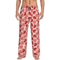 thumbnail image 2 of Goofa Cute Strawberry Printed Soft Pajama Pants for Men, Wide Leg Comfy Casual Lounge Yoga Pants-, 2 of 9