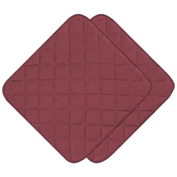 Cojín para sillas de ruedas Sunnimix Lavable Suave PP absorbente de agua Reutilizable Sillas de ruedas ines Protector de asiento ín de cama para sillas Muebles Cama Vino rojo
