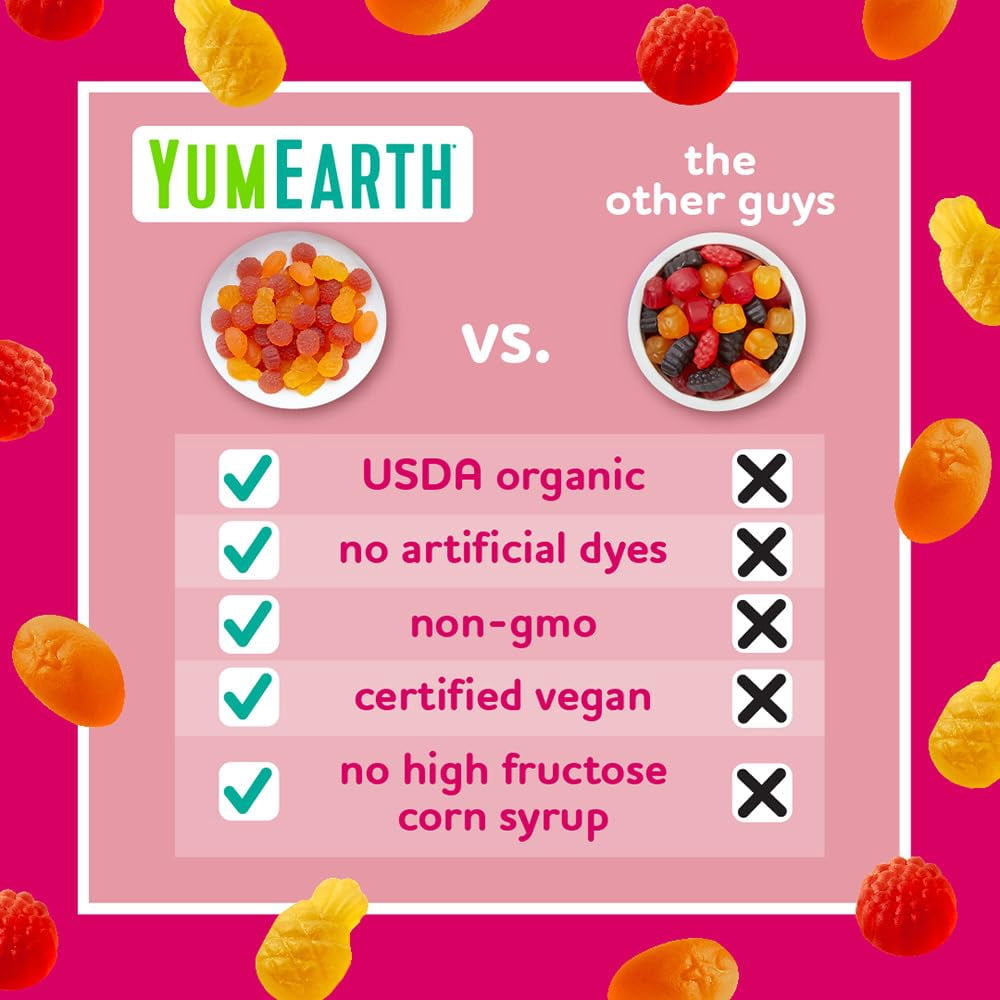 YumEarth Organic Tropical Fruit Snacks (Pack of 35)