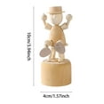 thumbnail image 4 of Mozhitti Cute Wooden Puppet Figurine Mini Dancing Horse Desktop Decor 11.2cm Height Wood Craft Ornament For Home Desk Decoration, 4 of 4