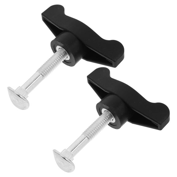 PBPBOX 2Sets T-Handle Bolts Metal Abs for Lawn Mower Replacement Parts Wing Knob Outdoor Use