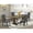 Dark Gotham Gray, variant on East West Furniture Lassale 5-piece Wood Dining Set in Brown/Dark Gotham Gray