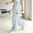 thumbnail image 5 of Avtoify Girls Pants Unisex Children's Spring/Fall Solid Color Elastic Waist Double Pocket Stylish Long Pants, 5 of 8