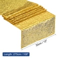 thumbnail image 2 of Gold Table Runner 108" x 12", Long Shining Sequin Table Runner, 2 of 4