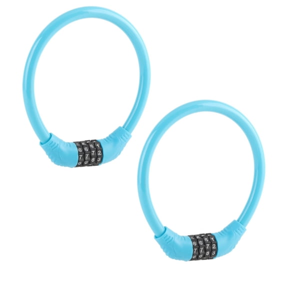 Bike Lock Cable High Security 4 Digit Number Cable Locks Cycling Outdoors