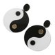thumbnail image 3 of Women Ear Drops Alloy Tai Chi Bagua Earrings for Decor 1Pair, 3 of 5