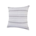 thumbnail image 3 of 18" X 18" Gray and White Chevron Cotton Zippered Pillow, 3 of 4
