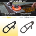 thumbnail image 6 of Unique Bargains Front Tow Hooks Left & Right for Dodge for Ram 1500 DT 2019-2024 No.82215268AB/68272945AB/68272944AB Tow Hooks with Bumper Bezels Cover Kit, 6 of 8