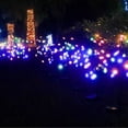 thumbnail image 5 of Juego de 2 luces solares para jardín exterior en forma de estrella - Ramas solares - Ramas de flores para entrada, patio, césped, patio trasero, decoraciones para fiestas navideñas, 5 of 5