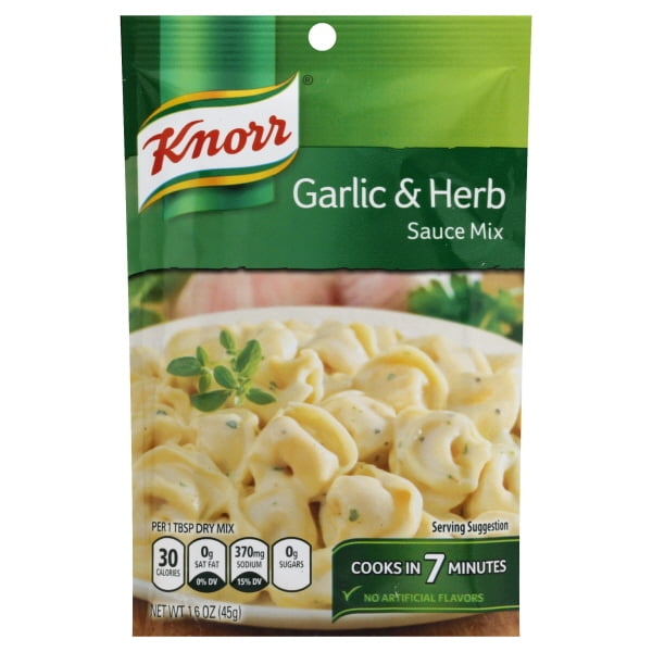 Knorr Sauce Mix Garlic And Herb 1.6 Oz Case Of 12