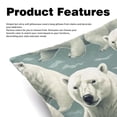 thumbnail image 2 of Bear Velvet Bed Pillow Throw Covers Pillow Inserts Throw Pillows with Unique Patterns - Set of 2, Sizes 16x16, 18x18, 20x20 Inches for Various Occasions, 2 of 6