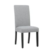 WestinTrends Upholstered Dining Side Chairs, Gray