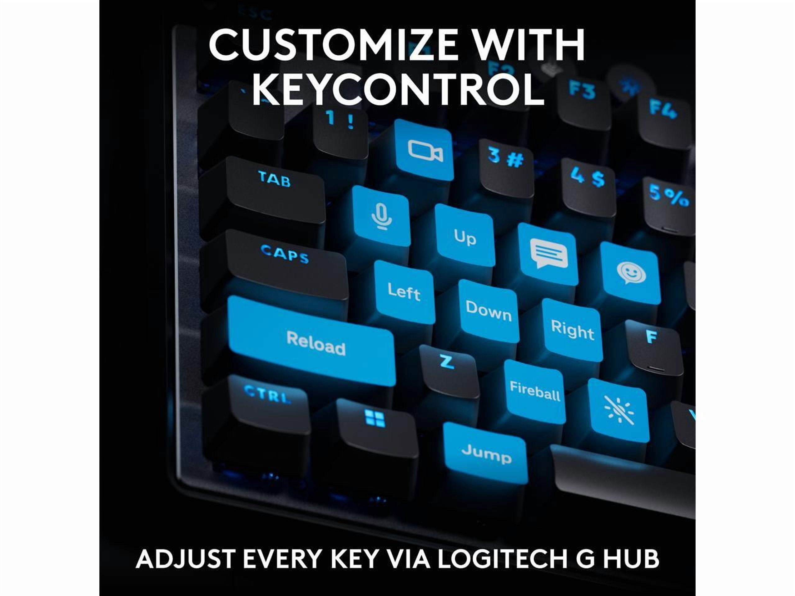 Logitech G PRO X TKL RAPID Tenkeyless Wired Gaming Keyboard With Magnetic Analog Switches, Rapid Trigger Mode, Adjustable Actuation, and Customizable RGB Lighting, Black - Cable Connectivity - USB