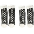 thumbnail image 2 of Caywon 2PCS Unisex Autumn Winter Wool Fleece Cotton Floor Non-Slip Socks Comfortable Breathable Knitted Mid-Calf Socks Soft and Warm Fabric Suitable for Indoor Use, 2 of 3