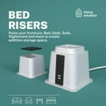 thumbnail image 7 of Home Intuition Bed Risers Heavy Duty Adjustable Furniture Riser 3, 5 or 8-Inch, 4 Pack (White W/ USB), 7 of 7