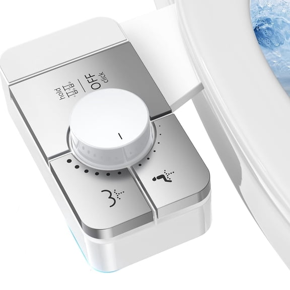 Greenpod Bidet Attachment for Toilet Ultra-Slim Bidets for Existing Toilets, Non-Electric Bidet Toilet Seat Self-Cleaning Retractable Nozzles Badays for Toilets, Quick & Easy Installation Bedets