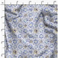 thumbnail image 6 of Soimoi Florals Printed,Cuddle Minky Fabric, Sewing Fabric by The Yard 56 Inch Wide,Decorative Plush Soft Fabric, Baby Garments, Toys and Blankets, Blue, 6 of 6