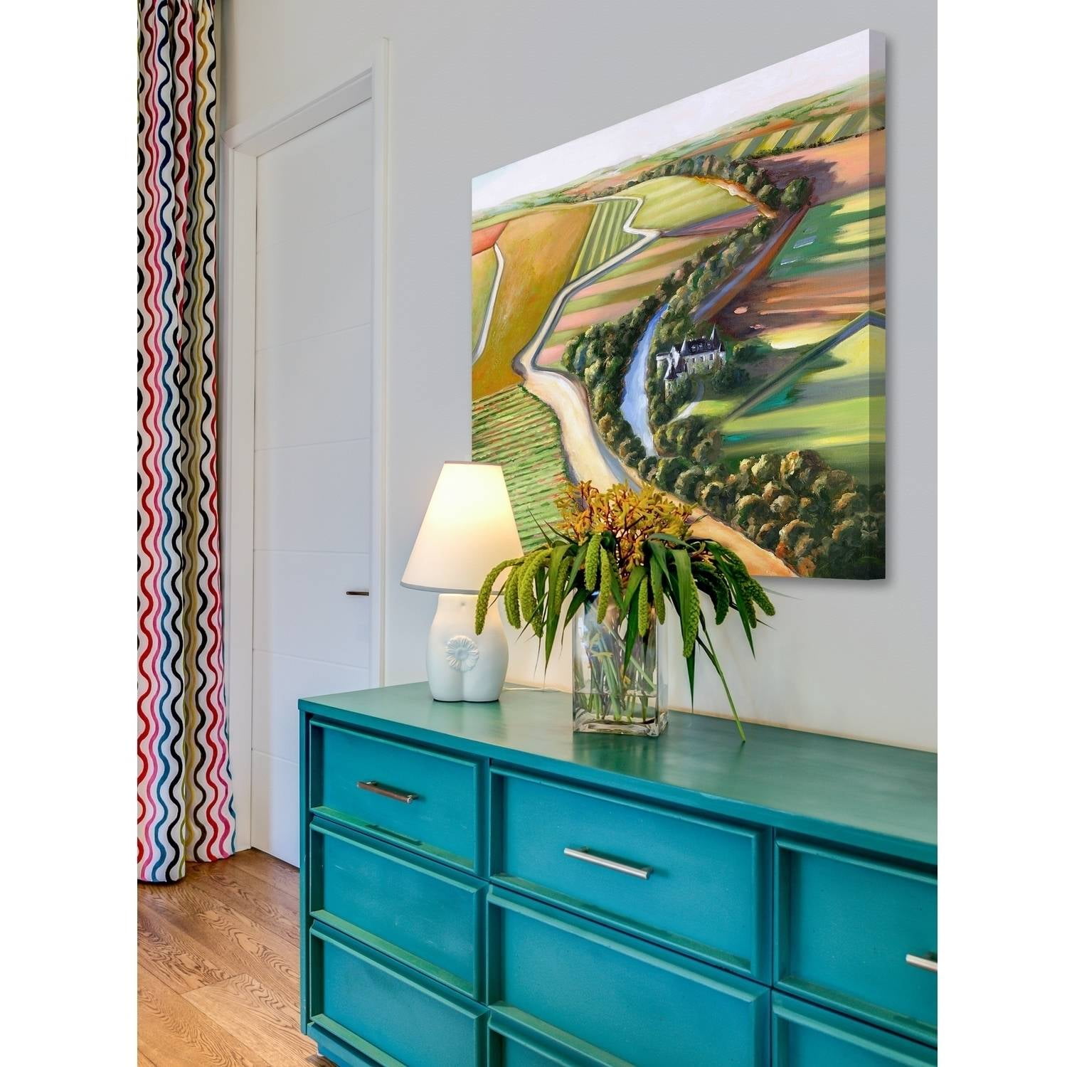 "Mystic Chateau" Painting Print on Wrapped Canvas