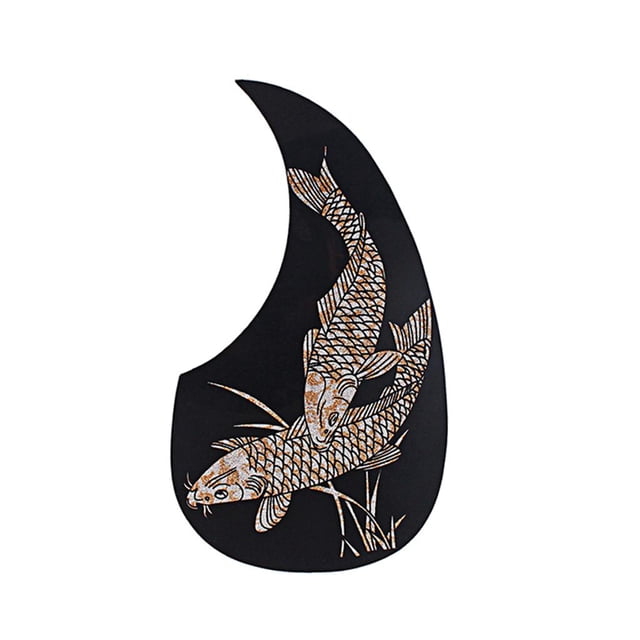 de selección de licencia antiarañazos para piezas de accesorios de guitarra acústica popur - Pescado Pescado bnco Gloria Pickguard de guitarra acústica