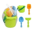 thumbnail image 2 of Staron 4Pcs Kids Beach Toys with Shovels and Bucket, Portable Sand Play Set for Toddlers, Outdoor Beach Toys for Summer Fun and Family Activities, 2 of 6