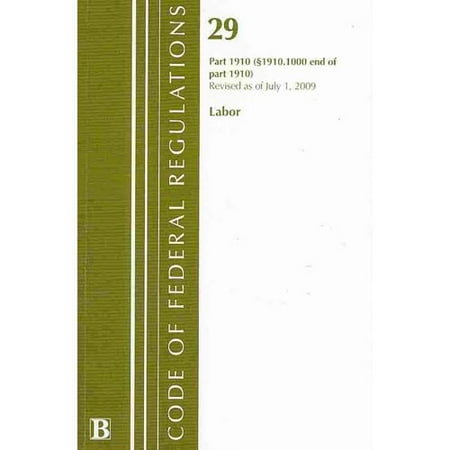 Code Of Federal Regulations Title 29 Part 1910 Section