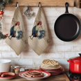 thumbnail image 6 of Farm Roosters Kitchen Towels Set of 1, Farmhouse Farm Chicken Countryside Retro Absorbent Dish Towels for Kitchen, Microfiber Hand Towel, Quick Drying Tea Towel for Cleaning Decorative Dishcloths, 6 of 7