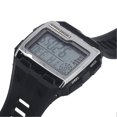 thumbnail image 4 of Montre de sport numérique grand écran LED, réveil, résistant aux chocs, système 12/24 heures, étanche à 50 mètres, multifonction, pour homme, argent, 4 of 4