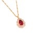 thumbnail image 2 of Collar de diamantes a la moda para mujer, colgante de cadena de clavícula de cristal con gotitas de agua Wmkox8yi  sjalhkljlk5895, 2 of 3