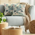 thumbnail image 5 of Ambesonne Cinema Lover Throw Pillow Cover 2 Pack, Movie Themed Modern, 18", Almond Green Blush Peach, 5 of 7