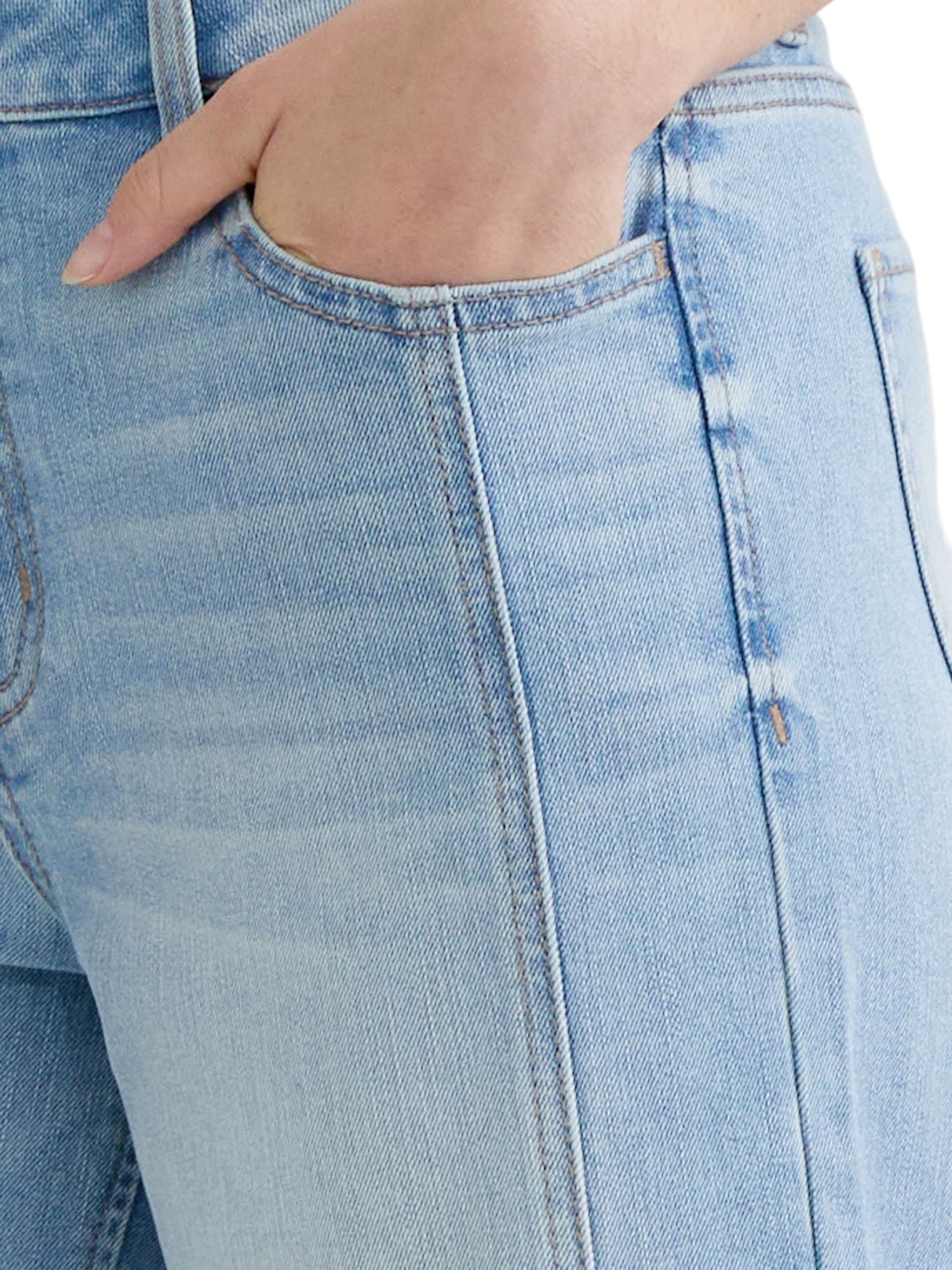 Time & Tru Women's Wide Leg Jean, 26" Inseam, Size Range 2-20