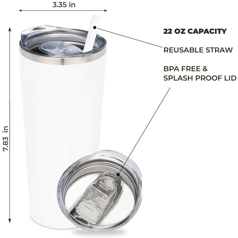 SassyCups Bride Cup: Stainless Steel Tumbler, Bridal Mug, 22 Fl Oz