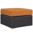 thumbnail image 6 of Modway Convene 5 Piece Outdoor Patio Sectional Set in Espresso Orange, 6 of 7