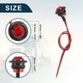 thumbnail image 6 of Unique Bargains Truck LED Trailer Lights 12V Plastic Round Waterproof Marker Lights Red 4 Pcs, 6 of 6