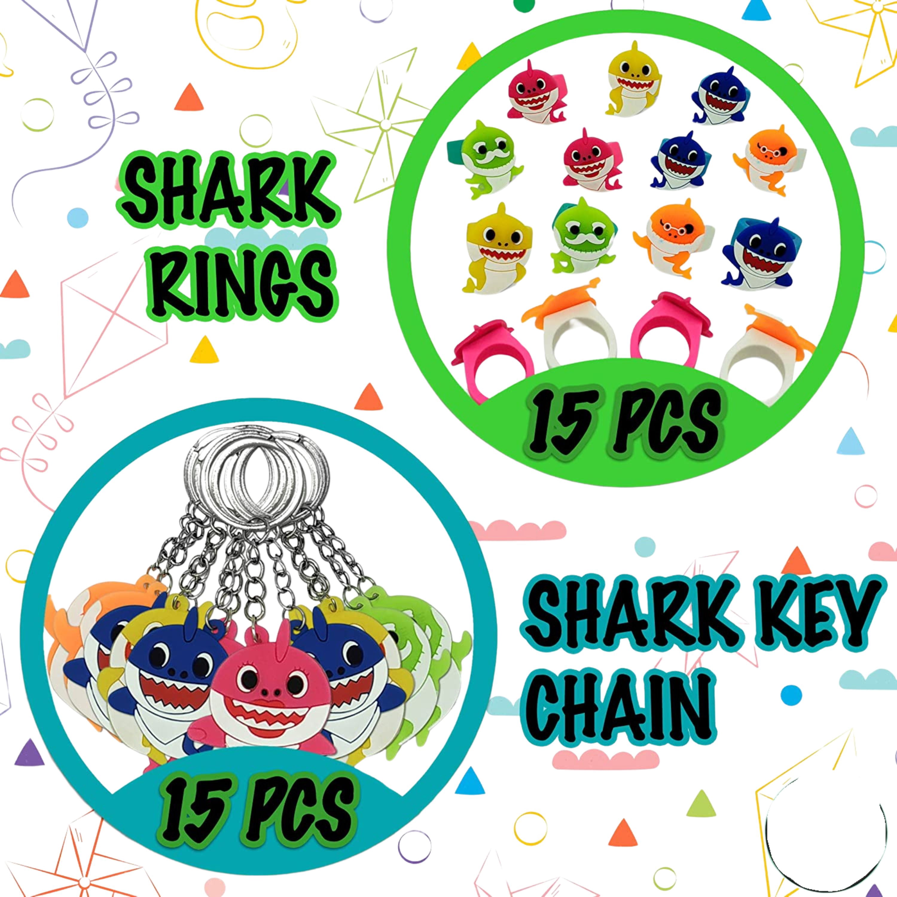 196 PCS Shark Temporary Tattoos – 16 Sheets, 8 Styles, Kids Party Favors, Birthday Decor, Classroom Rewards