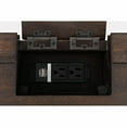 thumbnail image 6 of Jofran Gramercy Mid-Century Modern Chevron Three Drawer USB Charging Desk, 6 of 8