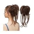 thumbnail image 1 of Chignon en Désordre Pièce de Cheveux Ondulée Extensions de Chignon avec Queues Droites Queue de Cheval Synthétique, 1 of 6
