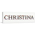 thumbnail image 1 of ARTCANVAS CHRISTINA Girls Name Room Decor Canvas Art Print - Size: 36" x 12" (0.75" Deep), 1 of 9