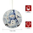 thumbnail image 2 of Christmas Ornaments Winter Snowman Joy Snowflake Christmas Xmas Tree Ornaments Christmas Snowman Ornament Ideal for Gifting And Collecting, 2 of 8