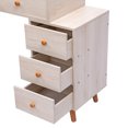 thumbnail image 6 of 5Drawers Makeup Vanity Table with Cushioned Stool,Large Capacity Storage Cabinet, 6 of 11