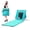 Mint Green, variant on BAYUELSWU Beach Mat Lounge Chair, Folding Beach Lounger with Breathable Mesh Backrest & Cooler Pocket Lightweight for Tanning Relaxing, Sunbathing, Camping, Parks (Blue)