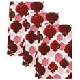 thumbnail image 2 of Red Geometric Moroccan Kitchen Towels Set of 3, Abstract Art Red Ombre Modern Absorbent Dish Towels for Kitchen, Microfiber Hand Towel, Quick Drying Tea Towel for Cleaning Decorative Dishcloths, 2 of 7
